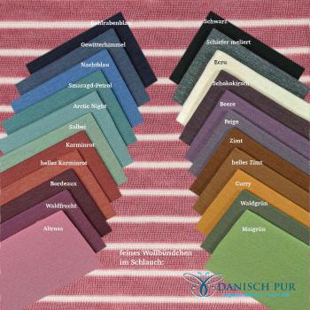 Preview: Bio Wolle/Seide - Altrosa - ungleiche Streifen - 2024